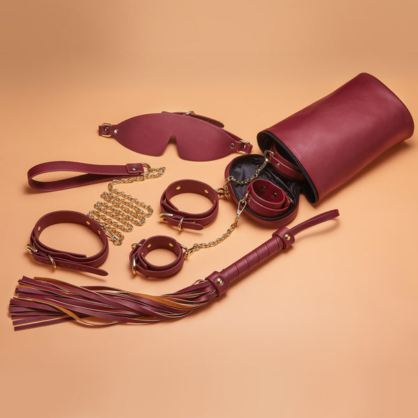 PU LEATHER BONDAGE KIT
